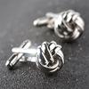1Pair Men'S Suits Shirt Knot Twisted Cufflinks Wedding Business Cuff Links Gift