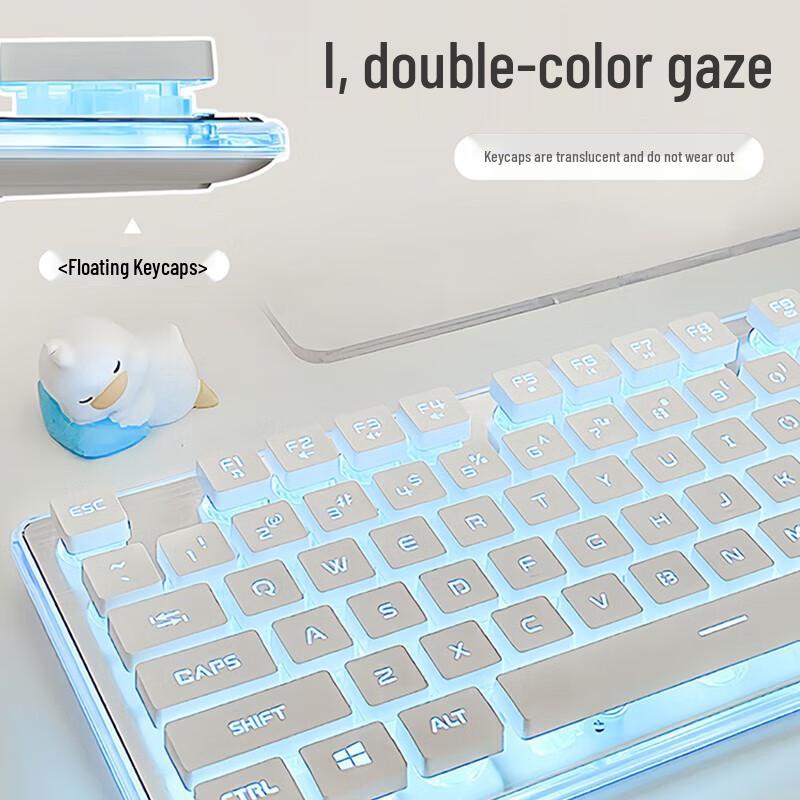 Pioneer X7S Dual-Mode Wireless Keyboard with Blue Backlight