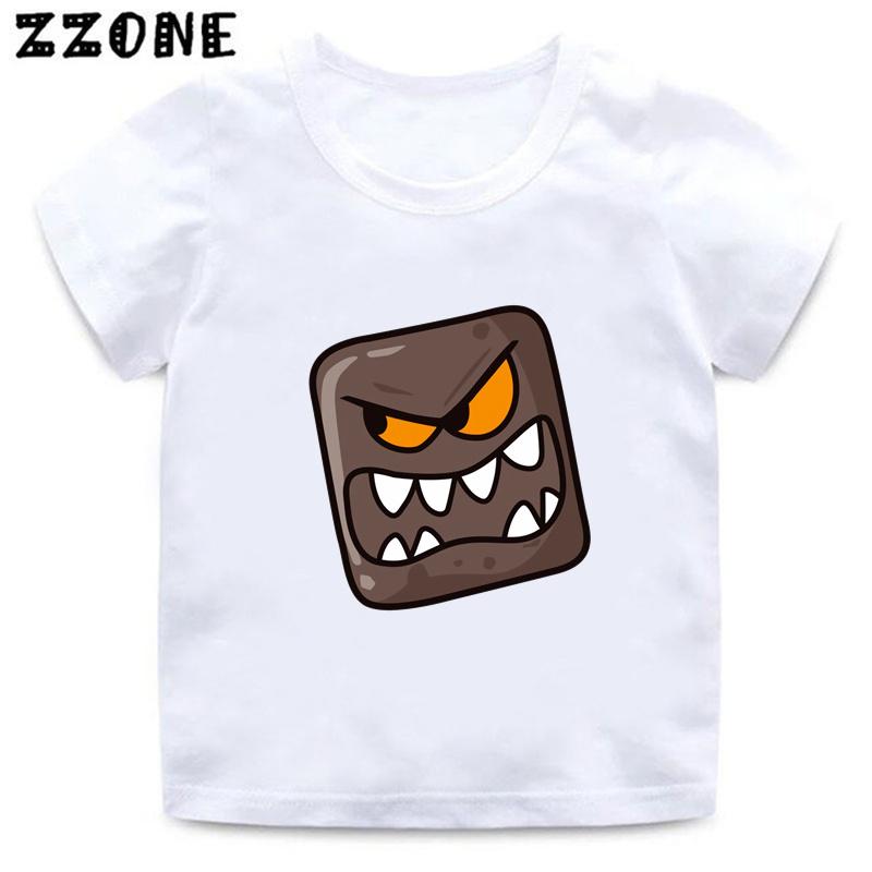Hot Sale Red Ball 4 Print Cartoon Kids T-Shirts Funny Game Girls Clothes Baby Boys T shirt Summer Casual Children Tops,ooo5849