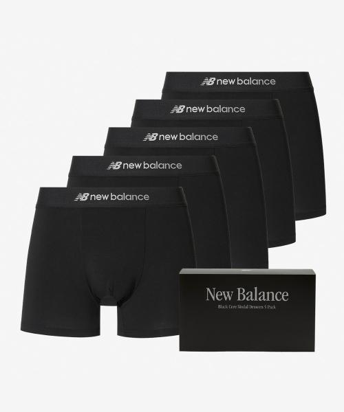

[New Balance] Men s Core Modal Trunks Black 5-Pack NBXDFA501M [Shipped from Korea] 100% Authentic Black - M
