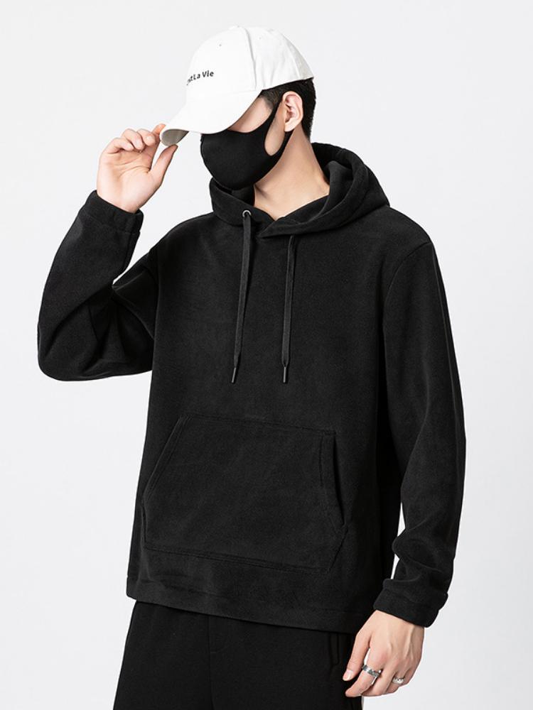 Мужская толстовка с капюшоном и принтом для баскетбола, пуловер, модные весенне-зимние толстовки в стиле хип-хоп, унисекс, студенческая спортивная популярная толстовка S чёрный