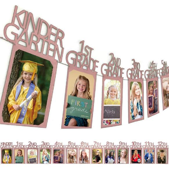 Graduation Decorations 2025 2026 5x7 Photo Banner for Class of 2025 Decorations K-12 Picture Banner for Senior 2025 High School Decor Graduation
