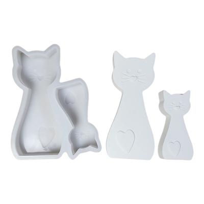 Cats Molds Handmade Animal Silicone Mould Candle Molds Ornament Molds Baking Molds Casting Molds for Home Decorations