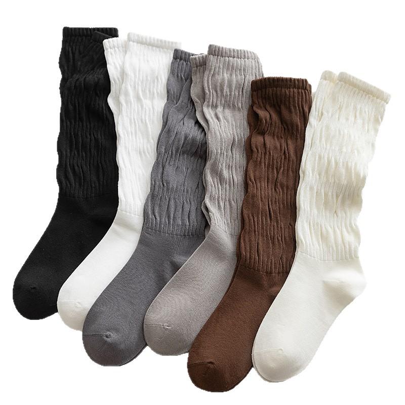 Simple Lantern Socks for Autumn and Winter, Trendy Slimming and Versatile High-top Twist-fit Large Intestine Pile Socks