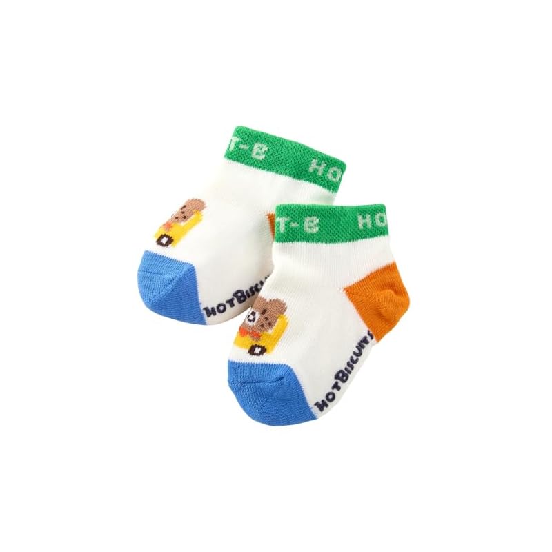 [MIKIHOUSE HOT BISCUITS] Low-cut socks pack for boys and girls, baby and kids clothing, multi-color, size 15 (15-17cm), 74-9637-141