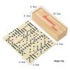 Dominoes Board Game Set: Educational Wooden Box Toy for Chess and Card Games