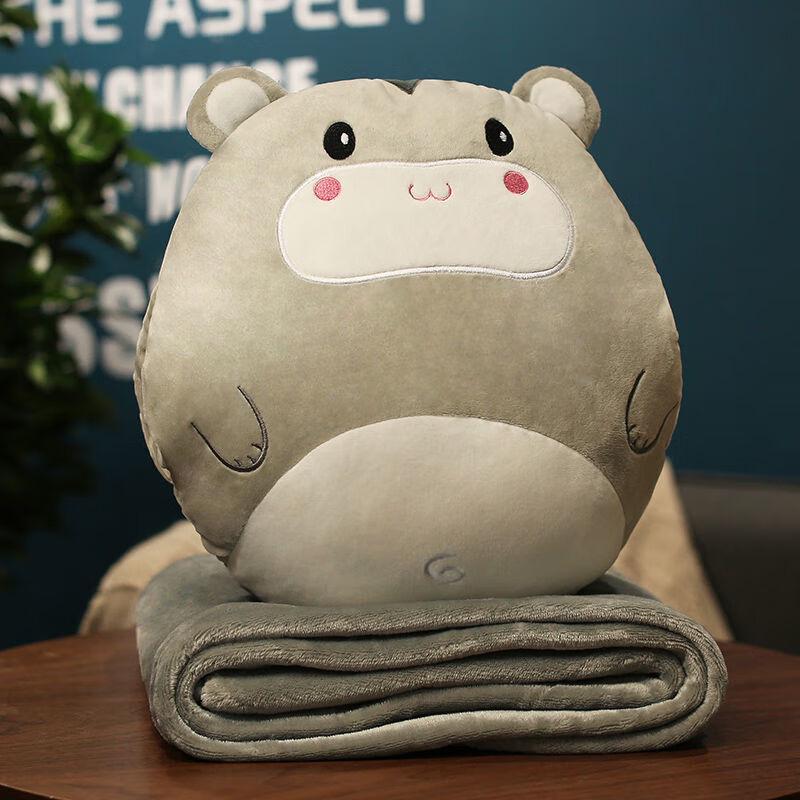 Cartoon 2-in-1 Office Nap Pillow Blanket