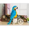 [Qingyun LEE] Plush Parakeet Real Bird Stuffed Animal Gift Body Pillow Plush Parrot Plush Fluffy Cute Blue