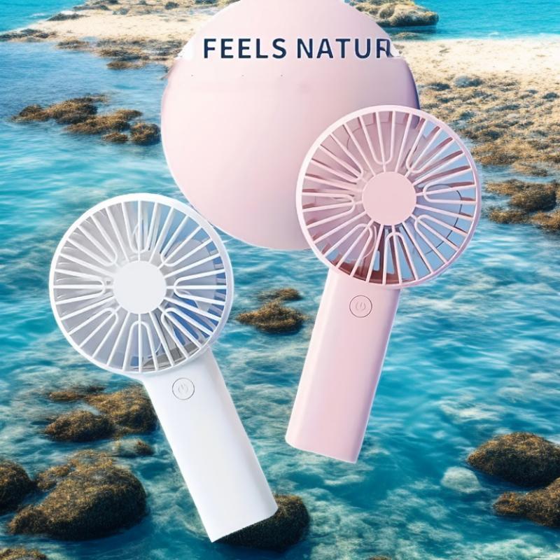 Summer Fashion Mini USB Charging Handheld Fan Desktop Small Fan With Mobile Phone Holder Portable And Simple Outdoor Small Fan