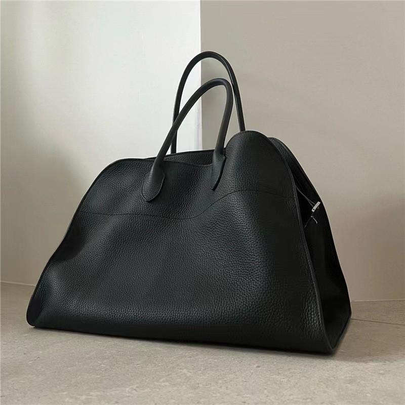 Leather Idyllic Tote Bag Women's Large-capacity Lychee Pattern Leather Commuter Briefcase