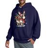 Men's Hooded Sweatshirt, Contrasting Color Sweatshirt, Sports   Casual Jacket