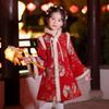 Anneyol Girls' Thickened Winter Chinese Style Cheongsam Dress