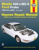 Buch Mazda 626, MX-6 & Ford Probe Covering Mazda 626 (93-02), Mazda MX-6 & Ford Probe (93-97) Haynes Repair Manual (USA) : 1993 To 2002