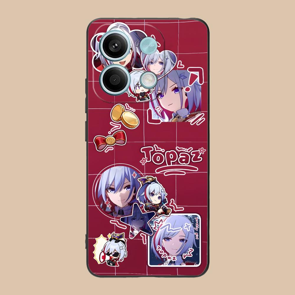 HSR Topaz Matte TPU Mobile Phone Case for Xiaomi 15 14 13 12 Mi 11 T Ultra Lite Pro S X 5G Colorful Printing Cover