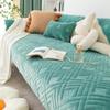 Winter Plush Sofa Cushion Four Seasons Universal Nordic Simple Flannel Cushion Thickened Non-Slip High-End Cushion