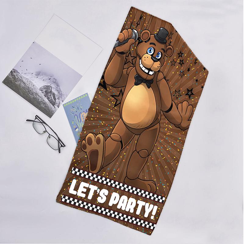 Freddy Bear Fashion Beach Towel: Ideal for Summer Adventures Soft, absorbent and quick drying suitable for swimming and bathing
