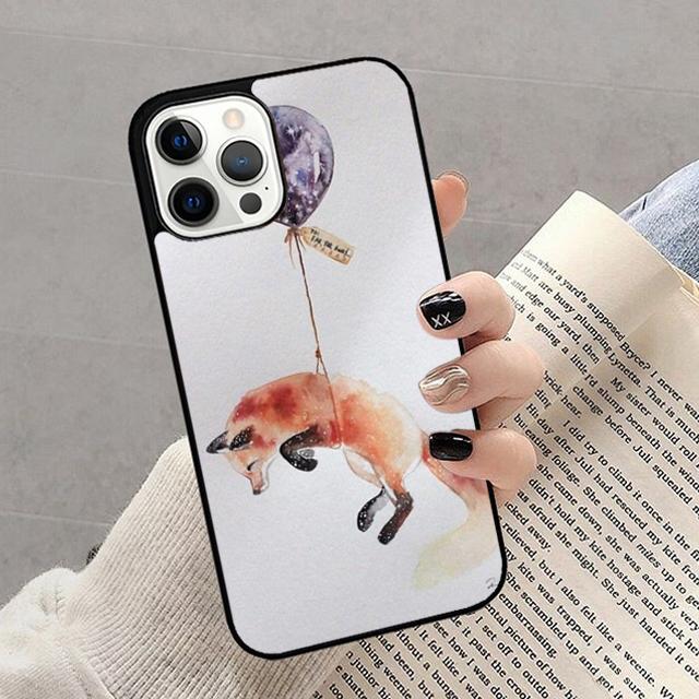 Autumu Fox clever vignette Phone Case Cover for iPhone 16 15 12 mini 11 13 14 Pro Max SE 2020 Apple 6S 7 8 Plus Coque