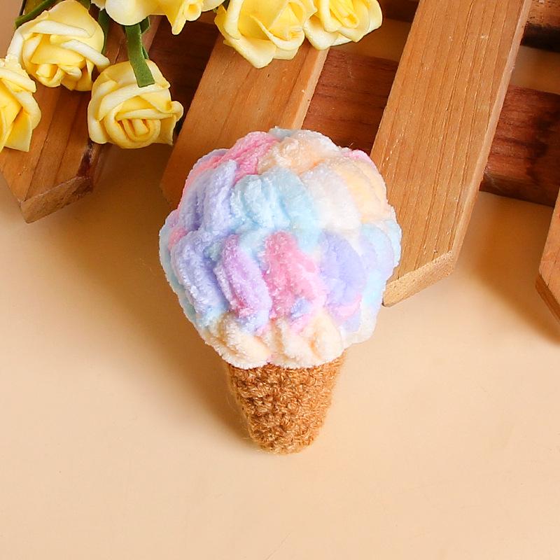 Charming Crochet Fruit Keychain: Persimmon & Strawberry Wool Pendants