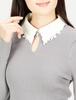 Jill by Jill Stuart ECO CHEYY Rib Knit Sweater, Women's, Greige, FR