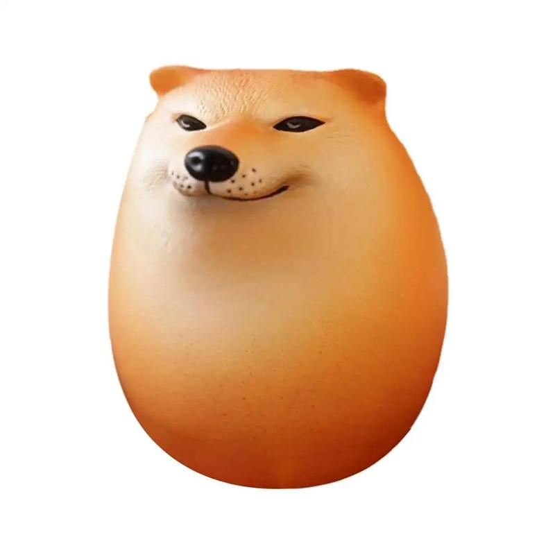 Creative Shiba Inu Realistic Egg Shape Pvc Desk Decor Dog & Egg Union Decorations For Home Offices Fun Christmas Gifts
