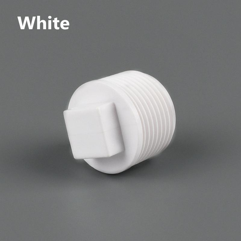 

2-15pcs 1/2 3/4 1 Inch PVC Male Thread End Plug Connector Water Pipe Fitting Aquarium Garden Plastic Sealing Accessory 1I2 Inch (2PCS) белый