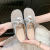 2025 Fashionable Outer Slippers New Cool Slippers Female Mary Jane Hollow Designer Summer Flat Slippers Female