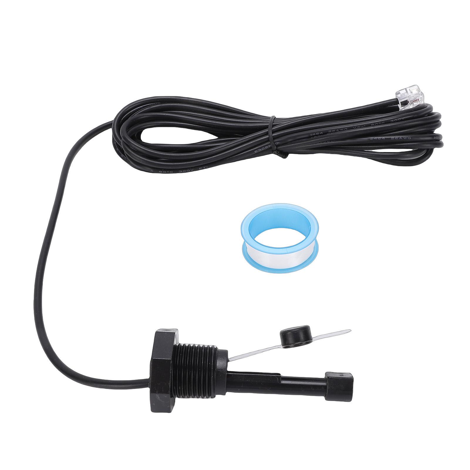 Sensor de Flujo Apto para Sistema de Sal Hayward GLX FLO RP Rosca G1 2 DN15 Interruptor de Flujo Metálico para Piscina con Cable de 15 pies