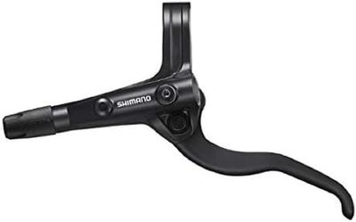 SHIMANO Brake Lever Black Left Lever Only 2 Finger Hydraulic EBLMT401LL 0 BL-MT401 (Silver Lever)