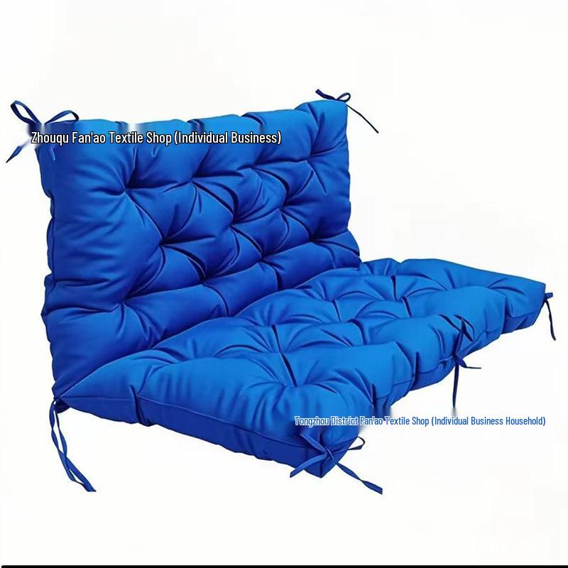 Waterproof Ergonomic Outdoor Bench Cushion: Thick, Breathable Lounger Mat for Rocking Chairs and Courtyards
