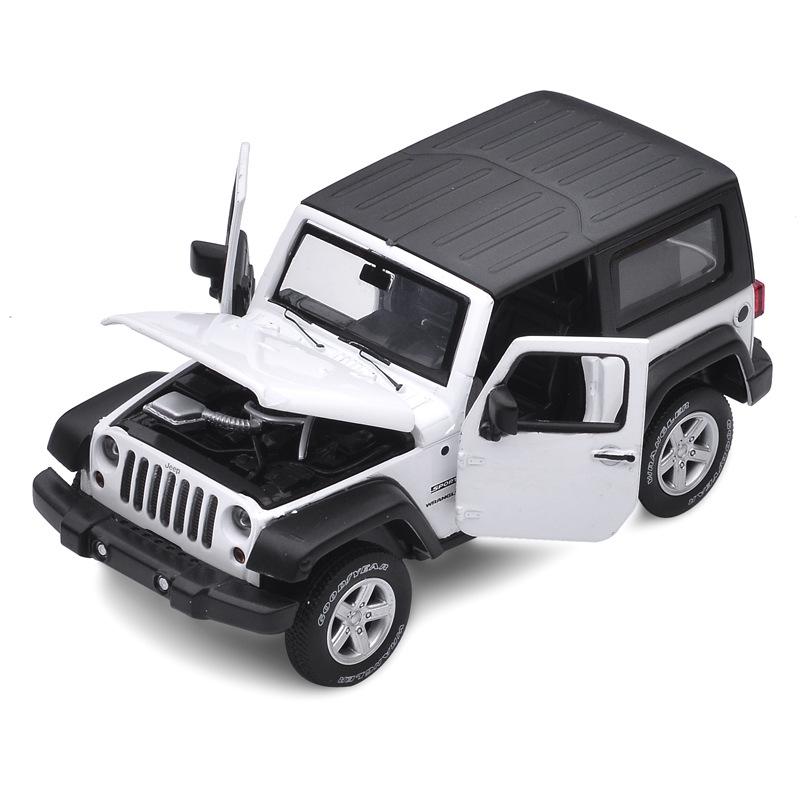 Carros Modelo Diecast Carros de Brinquedo, Wrangler 1:Carro de brinquedo retrátil em liga de escala 32 com brinquedo de som e luz para meninas e meninos brinquedos infantis