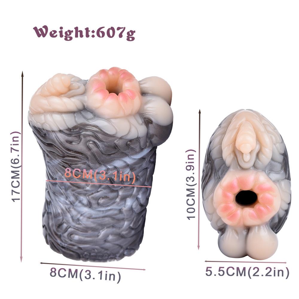 GEEBA6189-6195 Mythical Beast Male Masturbator: Animal-Shaped Soft Silicone Cup