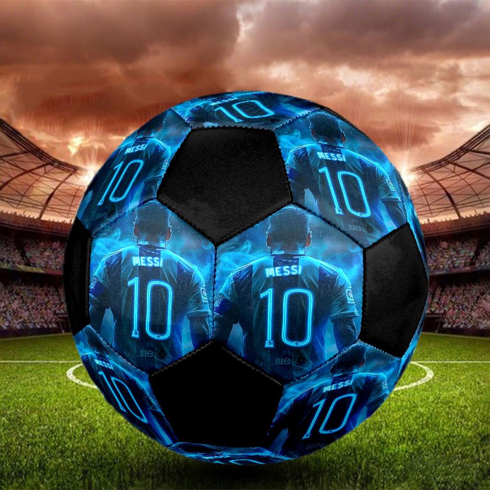 1pc Messi Soccer Ball Size 5 Indoor Soccer Ball Fashion Colorful Backyard Game - Great For Sports Fans Gift HE77