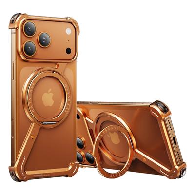 Luksusowa Metalowa Ramka ze Stopu Aluminium do Etui Magsafe na iPhone 17 16 15 14 13 12 Pro Max Magnetyczna Bezprzewodowa Ładowarka Tylna Pokrywa Telefonu