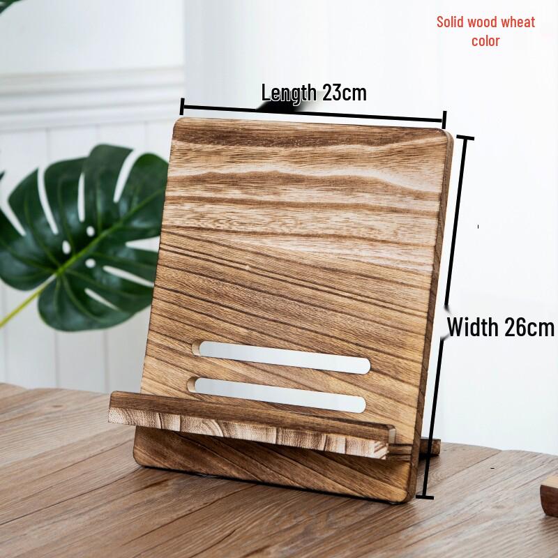 Solid Wood Retro Music Stand & Holder for Books, Tablets, and Phones