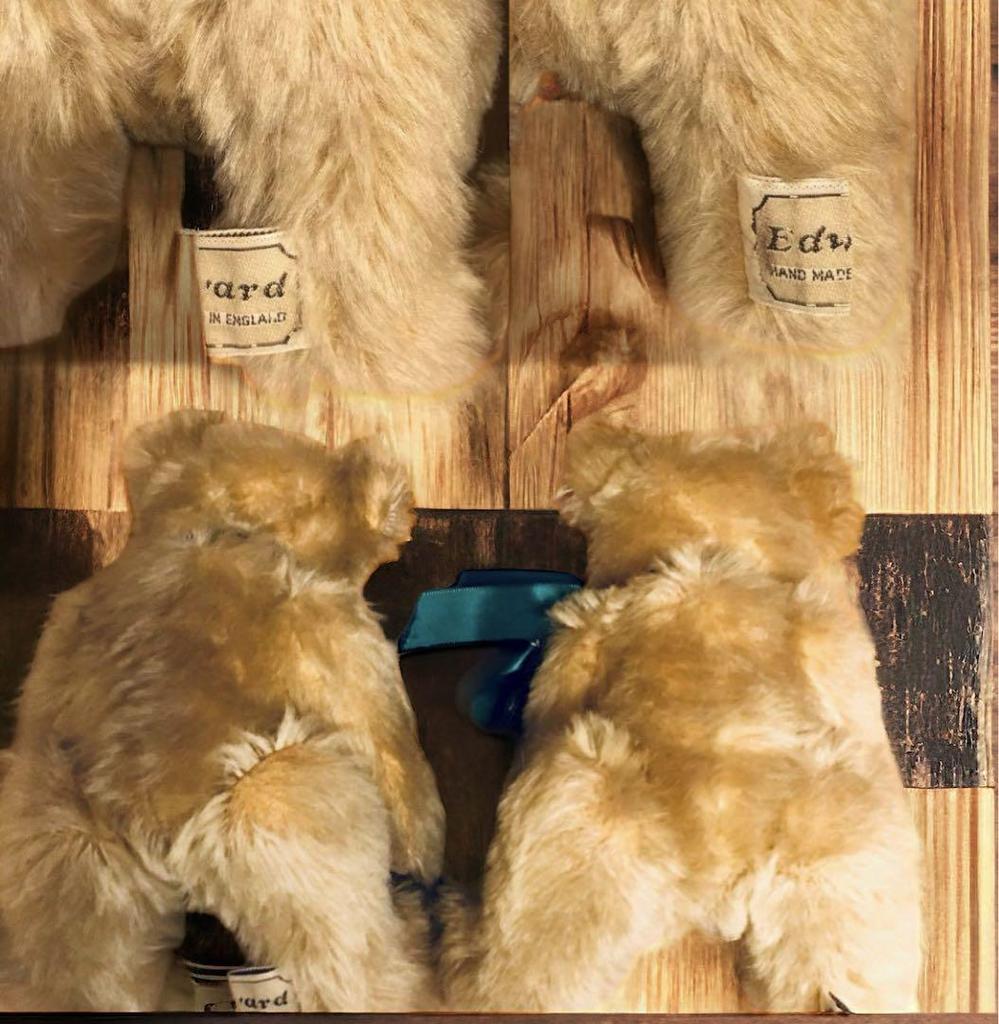 [USED] Price Reduced Japan Limited Edition, Excellent Condition, Two Sir Edward Teddy Bears Made by Steiff, Germany