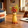 Aesthetic Whimsical Cat Vases Handmade Quirky Cat Planter Cat Bud Vase  Gift for Lovers