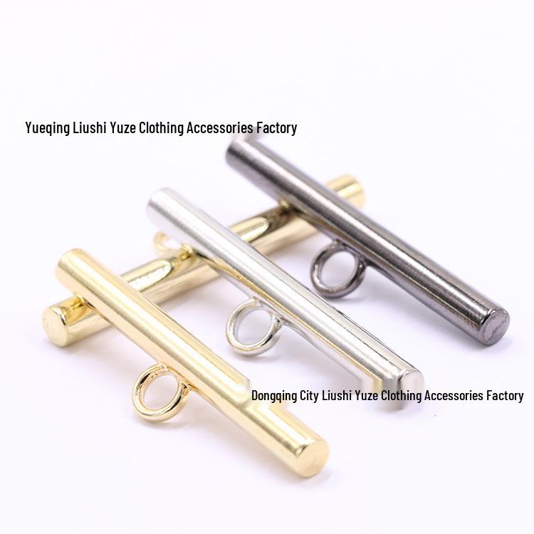Metal High-Leg Buckle Decorative Alloy Suit Button with Hand-Sewn Design