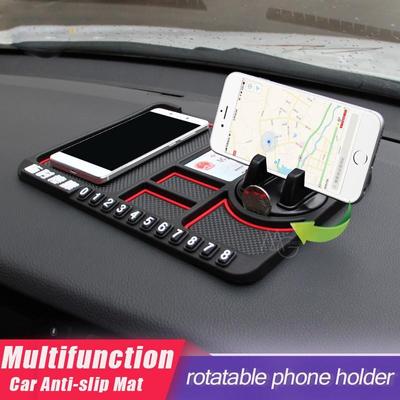 Tampon collant antidérapant pour tableau de bord de voiture, support pour téléphone portable, plaque d'immatriculation de téléphone de stationnement, décoration de pièces automobiles