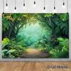2D Dense Tropical Forest Studio Background for Nature Themed Photoshoot