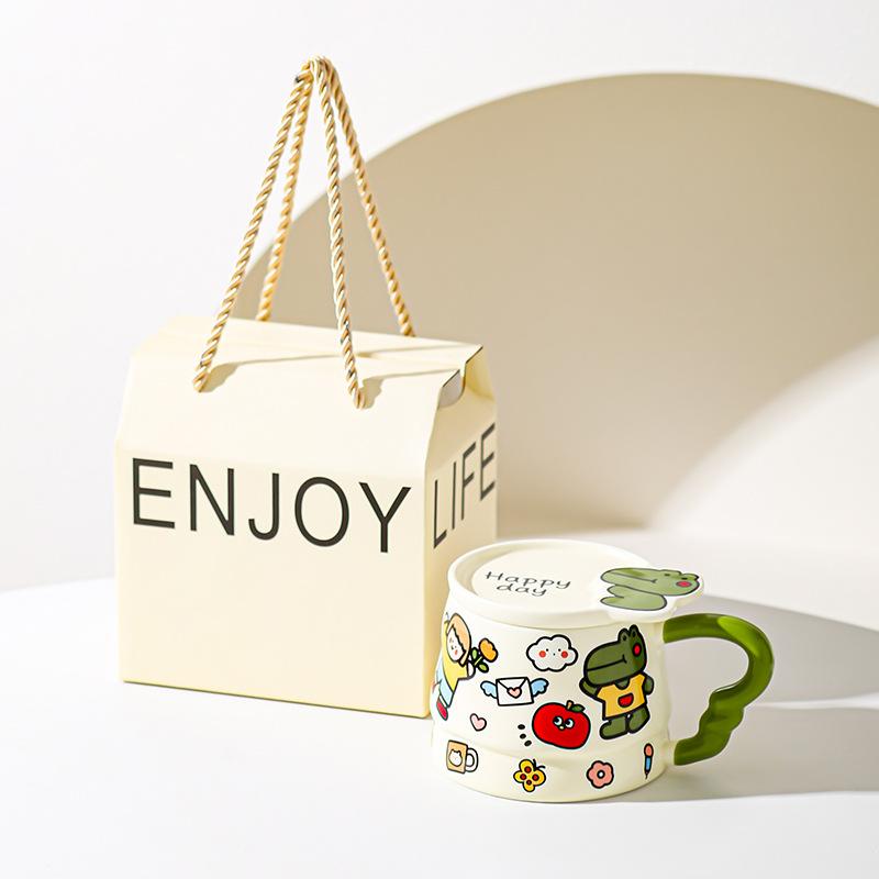 Cute Animal Mug Creative Ceramic Mug Souvenir Birthday Gift Girls Breakfast Mug Coffee Mug