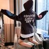 Lucky Me I See Ghosts Letter Print Sweatshirt Couple Kanye West Graffiti Winter Pullovers Hooded Hoodie Hip Hop Long Sleeve Coat