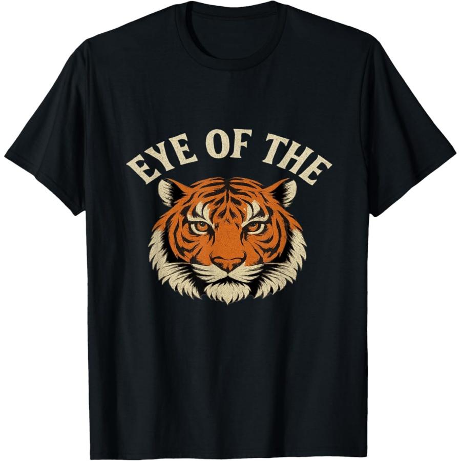 

Eye of the Tiger Retro Fierce Art T-Shirt XXXXXL чёрный