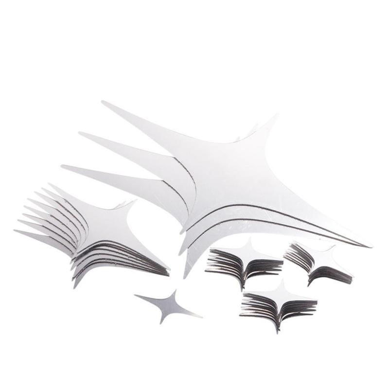 50Pcs Vogue Removable 3D Star Shape Mirror Effect Popular Home Decor Wall Art Decals Stickers (Color