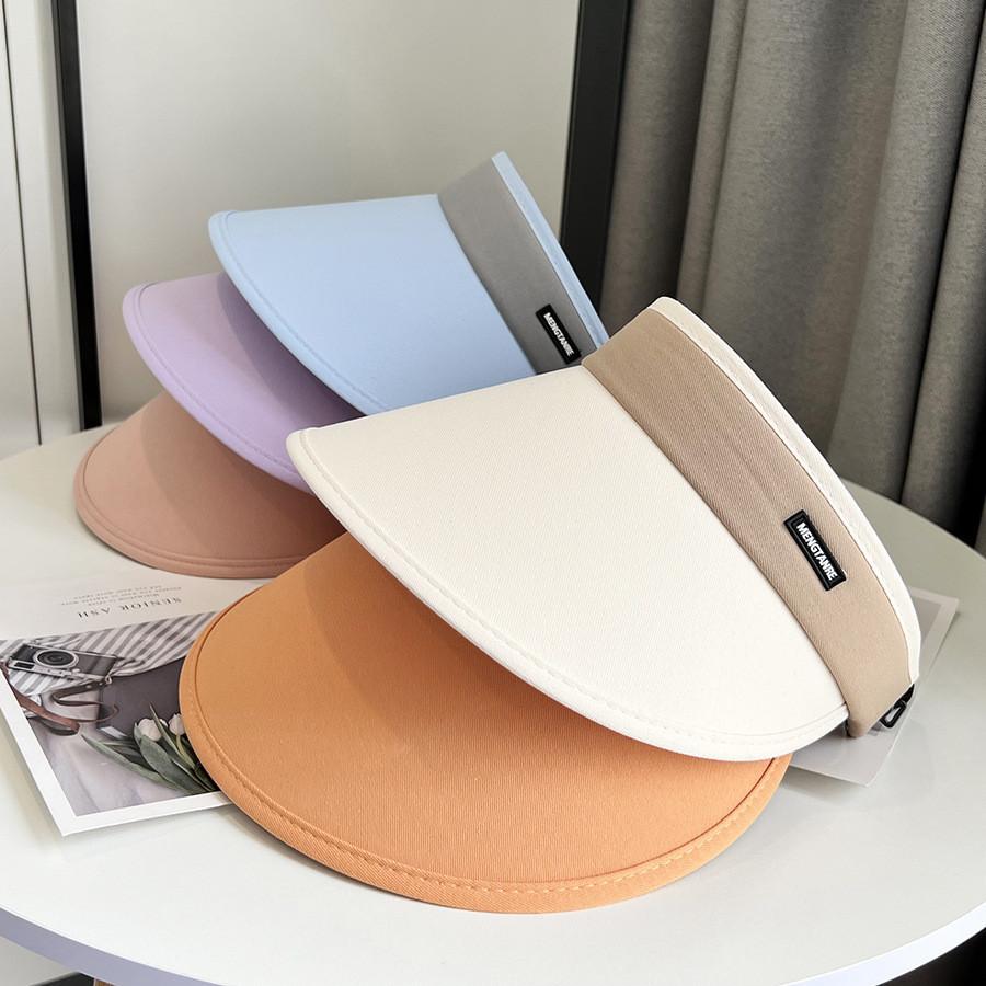 Uv High Protection Top Hat Mesh Live Broadcast Summer Explosive Pure Color Sunshade Hat Outdoor Large Brim Sun Visor