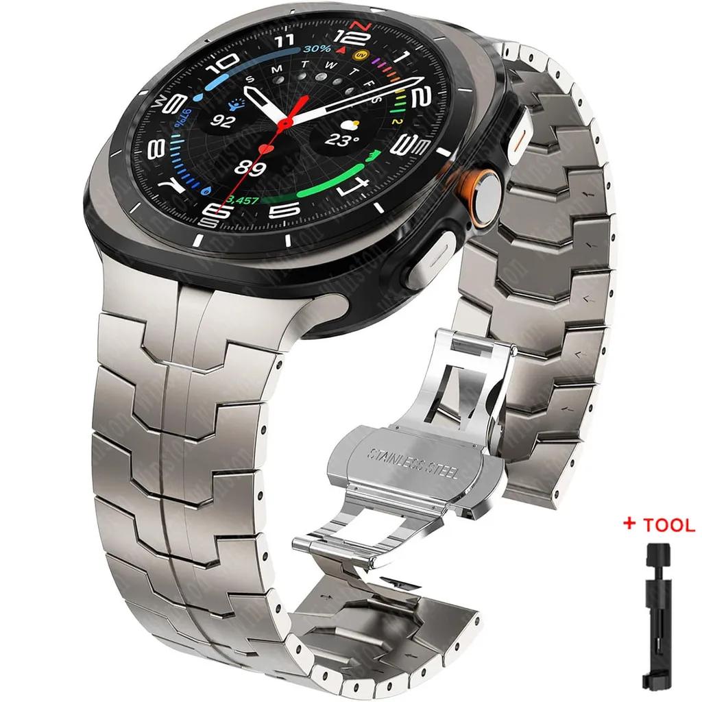 Bracelet for Samsung Galaxy Watch Ultra 2025 Correa Stainless Steel Metal Band for Samsung Ultra 7 Galaxy Ultra 47MM Wrist Strap