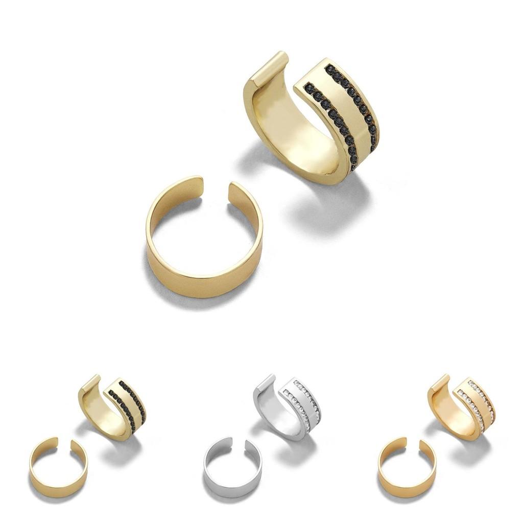 Modern Alloy Rhinestone Geometric Earrings For Women Fashionable Accessories