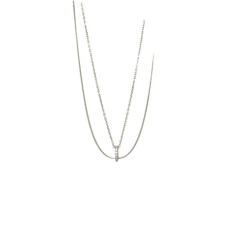 Female Fashion Niche Versatile Double-layer Necklace