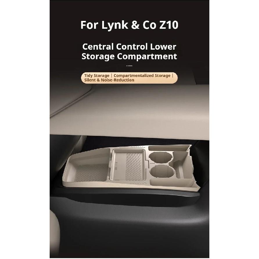 For Lynk&Co Z10 Silicone Storage Box Center Console Under Layer Modification Special Car Interior Accessories Organizer