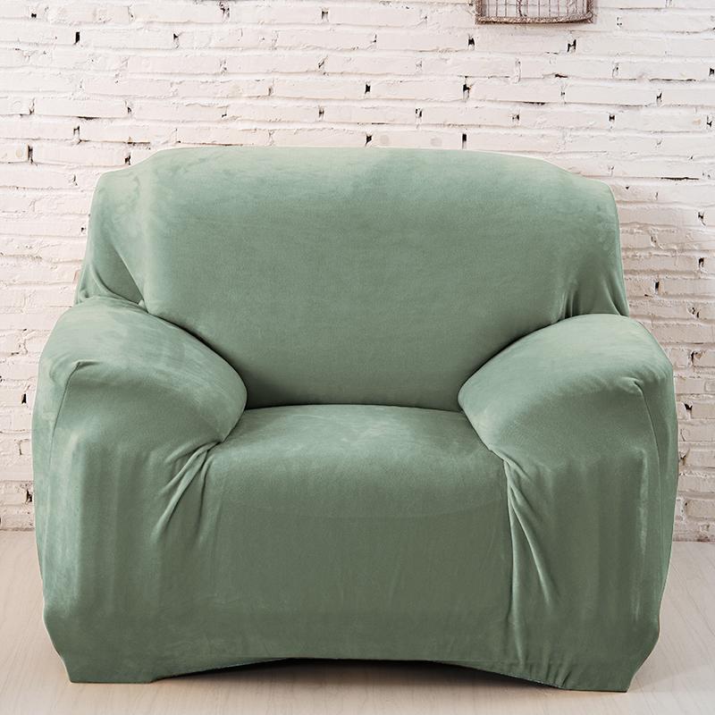 Thick Plush Fabirc Sofa Cover Set 1/2/3/4 Seater Elastic Couch Cover Sofa Covers For Living Room Slipcover Chair Sofa Towel 1Pc