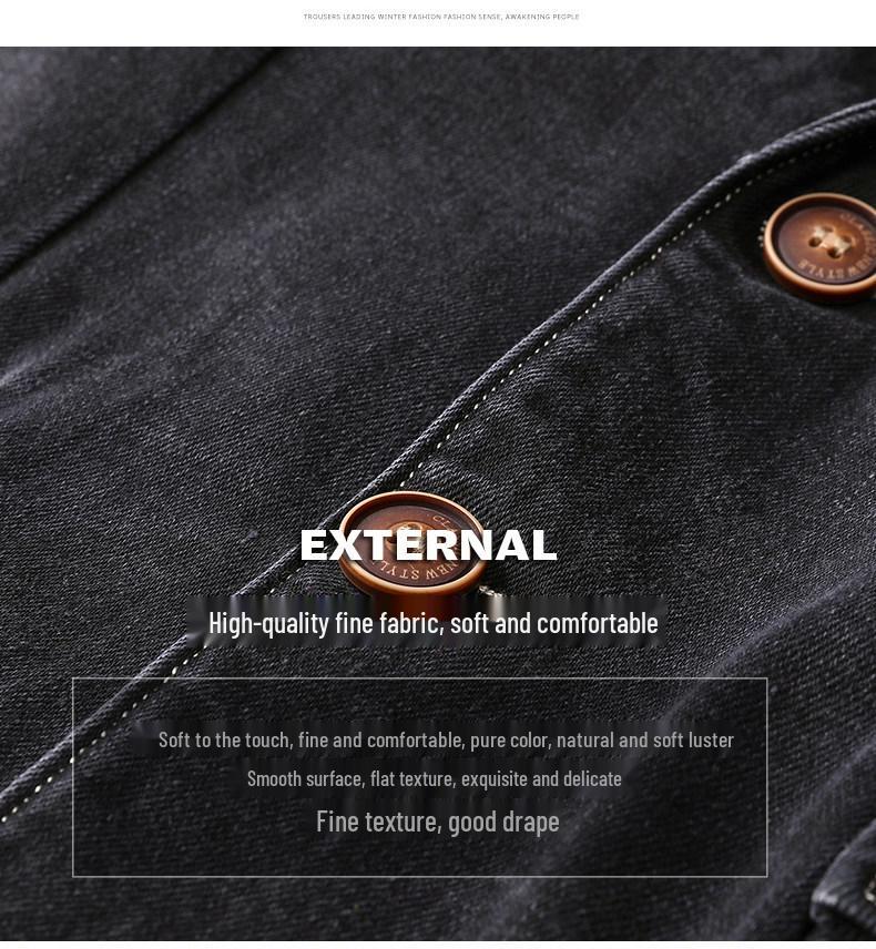 Herren British Style Baumwoll-Denim Freizeit Anzugjacke - Frühjahrs-/Herbstkollektion